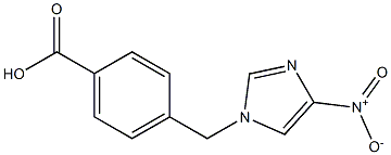 4-[(4-nitro-1H-imidazol-1-yl)methyl]benzoic acid 结构式