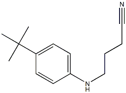 4-[(4-tert-butylphenyl)amino]butanenitrile 结构式