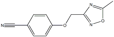 4-[(5-methyl-1,2,4-oxadiazol-3-yl)methoxy]benzonitrile 结构式