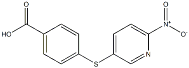 4-[(6-nitropyridin-3-yl)sulfanyl]benzoic acid 结构式