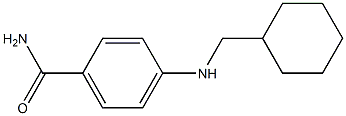 4-[(cyclohexylmethyl)amino]benzamide 结构式