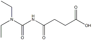 4-[(diethylcarbamoyl)amino]-4-oxobutanoic acid 结构式
