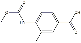 4-[(methoxycarbonyl)amino]-3-methylbenzoic acid 结构式