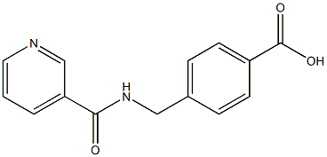 4-[(pyridin-3-ylformamido)methyl]benzoic acid 结构式