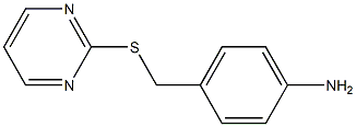 4-[(pyrimidin-2-ylsulfanyl)methyl]aniline 结构式