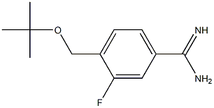 4-[(tert-butoxy)methyl]-3-fluorobenzene-1-carboximidamide 结构式