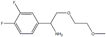 4-[1-amino-2-(2-methoxyethoxy)ethyl]-1,2-difluorobenzene 结构式