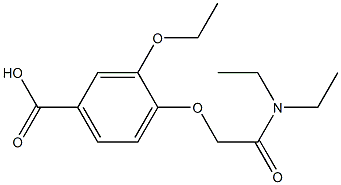 4-[2-(diethylamino)-2-oxoethoxy]-3-ethoxybenzoic acid 结构式