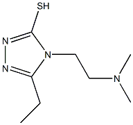 4-[2-(dimethylamino)ethyl]-5-ethyl-4H-1,2,4-triazole-3-thiol 结构式