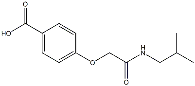 4-[2-(isobutylamino)-2-oxoethoxy]benzoic acid 结构式