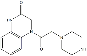 4-[2-(piperazin-1-yl)acetyl]-1,2,3,4-tetrahydroquinoxalin-2-one 结构式