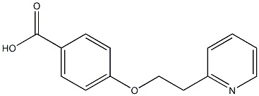 4-[2-(pyridin-2-yl)ethoxy]benzoic acid 结构式