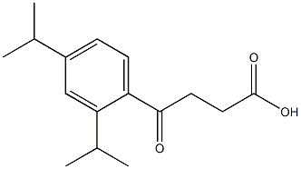 4-[2,4-bis(propan-2-yl)phenyl]-4-oxobutanoic acid 结构式
