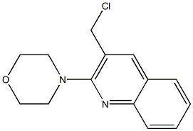 4-[3-(chloromethyl)quinolin-2-yl]morpholine 结构式