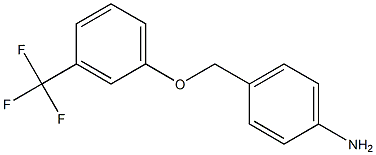 4-[3-(trifluoromethyl)phenoxymethyl]aniline 结构式