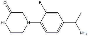 4-[4-(1-aminoethyl)-2-fluorophenyl]piperazin-2-one 结构式