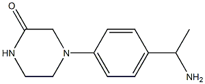 4-[4-(1-aminoethyl)phenyl]piperazin-2-one 结构式