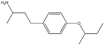 4-[4-(butan-2-yloxy)phenyl]butan-2-amine 结构式