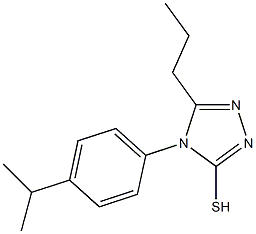 4-[4-(propan-2-yl)phenyl]-5-propyl-4H-1,2,4-triazole-3-thiol 结构式