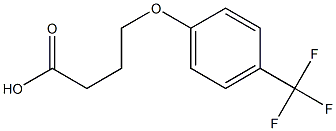 4-[4-(trifluoromethyl)phenoxy]butanoic acid 结构式