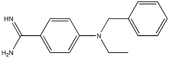 4-[benzyl(ethyl)amino]benzene-1-carboximidamide 结构式