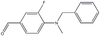 4-[benzyl(methyl)amino]-3-fluorobenzaldehyde 结构式