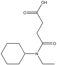 4-[cyclohexyl(ethyl)amino]-4-oxobutanoic acid 结构式