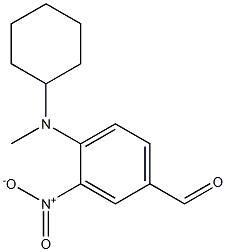 4-[cyclohexyl(methyl)amino]-3-nitrobenzaldehyde 结构式