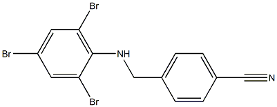 4-{[(2,4,6-tribromophenyl)amino]methyl}benzonitrile 结构式