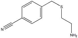 4-{[(2-aminoethyl)thio]methyl}benzonitrile 结构式