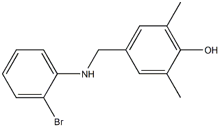 4-{[(2-bromophenyl)amino]methyl}-2,6-dimethylphenol 结构式