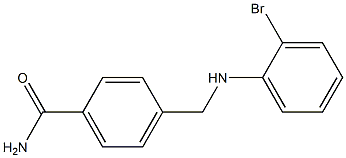 4-{[(2-bromophenyl)amino]methyl}benzamide 结构式
