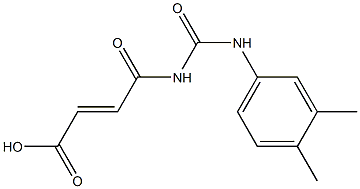 4-{[(3,4-dimethylphenyl)carbamoyl]amino}-4-oxobut-2-enoic acid 结构式