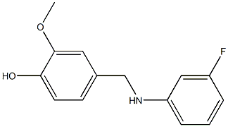 4-{[(3-fluorophenyl)amino]methyl}-2-methoxyphenol 结构式