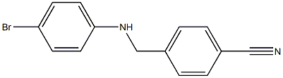 4-{[(4-bromophenyl)amino]methyl}benzonitrile 结构式
