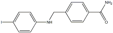 4-{[(4-iodophenyl)amino]methyl}benzamide 结构式