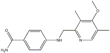 4-{[(4-methoxy-3,5-dimethylpyridin-2-yl)methyl]amino}benzamide 结构式