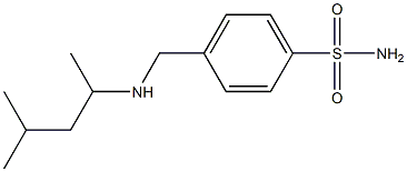 4-{[(4-methylpentan-2-yl)amino]methyl}benzene-1-sulfonamide 结构式