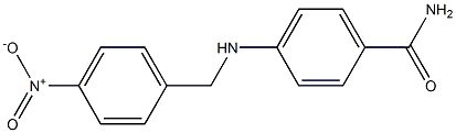 4-{[(4-nitrophenyl)methyl]amino}benzamide 结构式