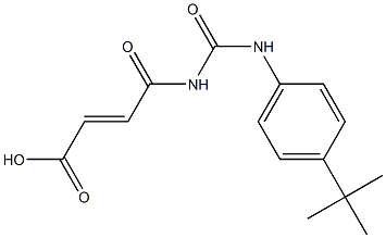 4-{[(4-tert-butylphenyl)carbamoyl]amino}-4-oxobut-2-enoic acid 结构式
