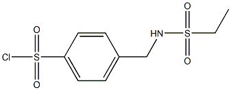 4-{[(ethylsulfonyl)amino]methyl}benzenesulfonyl chloride 结构式