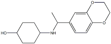 4-{[1-(2,3-dihydro-1,4-benzodioxin-6-yl)ethyl]amino}cyclohexan-1-ol 结构式