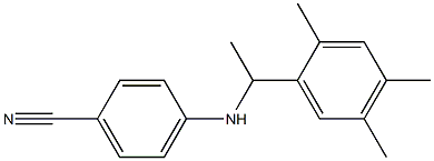 4-{[1-(2,4,5-trimethylphenyl)ethyl]amino}benzonitrile 结构式