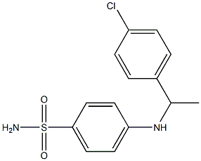 4-{[1-(4-chlorophenyl)ethyl]amino}benzene-1-sulfonamide 结构式