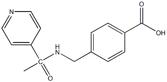 4-{[1-(pyridin-4-yl)acetamido]methyl}benzoic acid 结构式