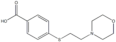 4-{[2-(morpholin-4-yl)ethyl]sulfanyl}benzoic acid 结构式