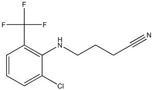 4-{[2-chloro-6-(trifluoromethyl)phenyl]amino}butanenitrile 结构式