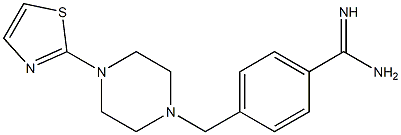 4-{[4-(1,3-thiazol-2-yl)piperazin-1-yl]methyl}benzene-1-carboximidamide 结构式