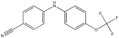 4-{[4-(trifluoromethoxy)phenyl]amino}benzonitrile 结构式