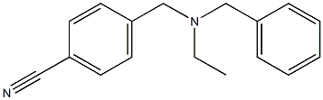 4-{[benzyl(ethyl)amino]methyl}benzonitrile 结构式